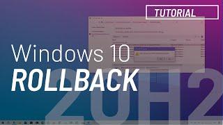 Windows 10 20H2, October 2020 Update: Uninstall and Rollback to Version 2004 Tutorial