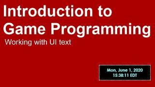 Intro to Programming in C# / Unity : Project1Tip Using UIText dynamically