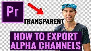 How To Export Transparent Backgrounds In Premiere Pro CC / Export Alpha Channels