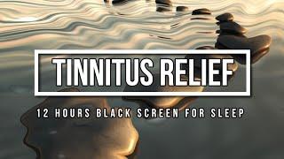 Tinnitus Sound Therapy Black Screen for Sleep 12 Hours |  Nightlight Screen goes Black after 20 Mins