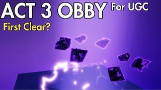 BEATING THE ACT 3 OBBY (Easy Guide) | Roblox Tower Defense Simulator