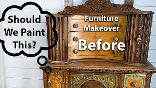 Should We Paint This?  Furniture Makeover Before And After