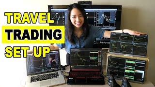 Best Travel Trading Set Up- Remote Day Trading Station