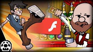 Buben spielen alte Flash Games.