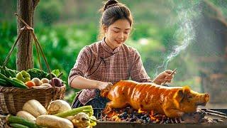 Harvest Bell Peppers: Make Crispy Roasted Pork Wrapped With Fresh Vegetables | Lam Anh Countryside