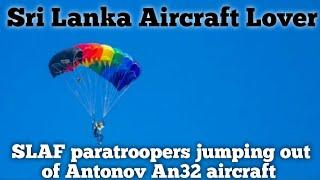 SLAF paratroopers jumping out of Antonov An32 aircraft |SL Aircraft Lover|