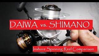 Daiwa vs Shimano:  Inshore spinning reel comparison