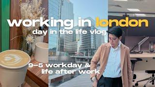 Working in London vlog | Day in the life 9-5 office job | Daily routine, work life balance, cooking