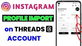 How to IMPORT profile photo on Threads via Instagram | Threads profile photo kaise lagaye