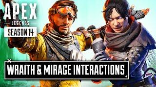 *NEW* Wraith and Mirage Interaction Voicelines - Apex Legends Season 14