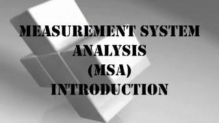 Gage R&R - MSA - Measurement System Analysis