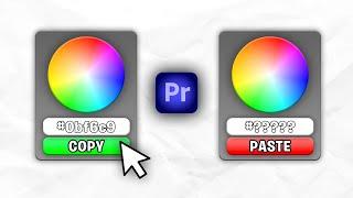 How To COPY Color Grading In Premiere Pro