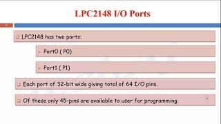 LPC2148 Port register for programming | ARM7 | Advanced Processors