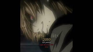 Light Yagami Through The Years #deathnote #lightyagami #anime