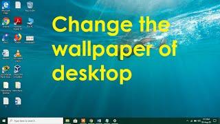 How to change wallpaper in windows 10