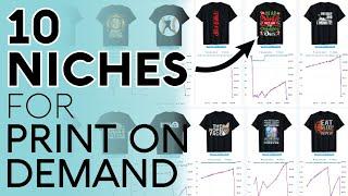 10 Low Competition Niches For Print On Demand! (Trends + Evergreen) Merch By Amazon Redbubble Etsy