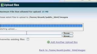 How to upload files using cpanel file manager