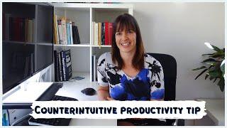 Counterintuitive advice to get more things done #Shorts