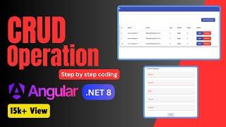Angular 17 CRUD Operation with .NET 8 Web API, Entity Framework Core | Project Tutorial in Hindi