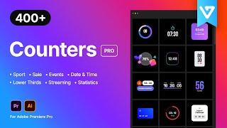 Counters Pro | 400+ Timers, Counters and Countdowns for Premiere Pro