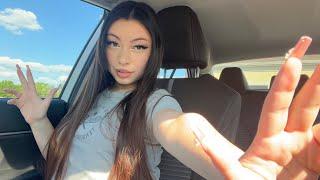 Fast ASMR in my Car | Hand Movements, Nail Tapping, Plucking