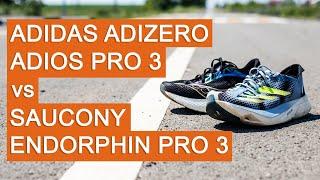 Adidas Adizero Adios Pro 3 и Saucony Endorphin Pro 3: сравнение соревновательной обуви