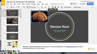 Hyperlink an image in Google Slides