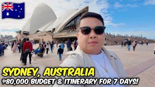 7 days Sydney Budget and Itinerary! | JM Banquicio