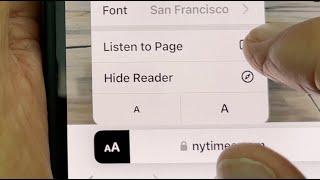 How to Listen to Page in Safari on iPhone 15