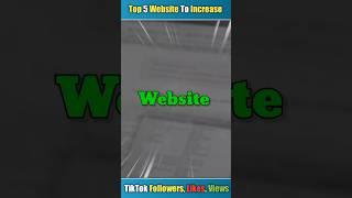 Top 5 website likes increase on tiktok |tiktok free likes and followers website |tiktok likes#shorts