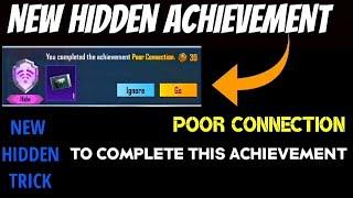 HOW TO COMPLETE POOR CONNECTION ACHIEVEMENT l SECRET TRICK l PUBG/BGMI l NEW HIDDEN ACHIEVEMENT l