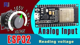 Using Analog input of ESP32 read Potentiometer DC voltage