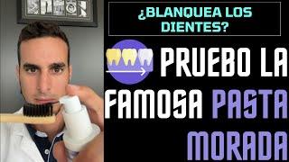 Pruebo la FAMOSA PASTA MORADA BLANQUEADORA que se ha hecho viral - ¿Funciona?