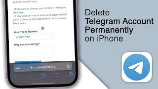 How to Delete Telegram Account PERMANENTLY on iPhone