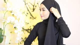 Sufyaa Hijab Tutorial, Basic Drape with Chiffon Shawl