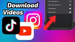 Download Shorts,Tiktok and instagram videos (iOS)