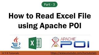 How to Read Excel File using Apache POI | Selenium WebDriver |
