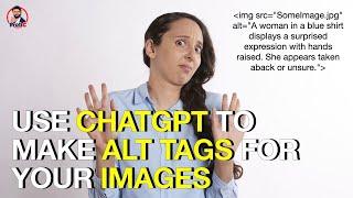 Use #chatgpt  for image #ALT Tags . How to use chatgpt 4 for image recognition?