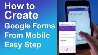 How to Create Google Forms questions from mobile