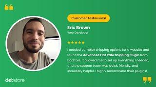 Advanced Flat Rate Shipping Method for WooCommerce | Eric Brown's Success Story