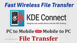 Fast Wireless File Tranfer KDE Connect 2022 || New Method @uheducation