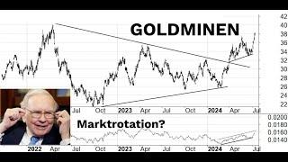 Gold- und Silberminen auf der Überholspur. Kommt jetzt eine Markt-Rotation? So investiert Buffett