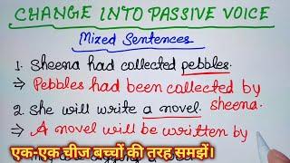 Active and Passive Voice//Change the Voice/Change into Passive Voice Mixed