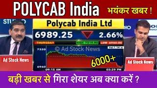 Polycab india share latest news,Hold or sell ? Polycab india stock analysis