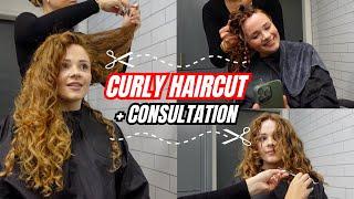 GET A CURLY HAIRCUT WITH ME | what to ask for, curl specialist tips, curly cut process