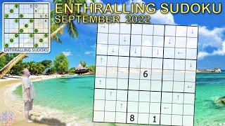 A wonderful variant from September 2022's Enthralling Sudoku.