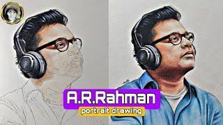  உங்களால A.R.Rahman sir - அ drawing பன்ன முடியுமா ️ | tips and tricks | tamil artist