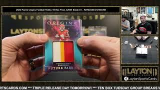 2023 Panini Origins Football Hobby 16 Box FULL CASE Break #1