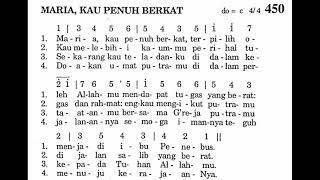 450. MARIA, KAU PENUH BERKAT | Lagu Masa Adven | Puji Syukur Katolik