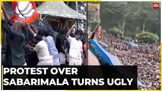 Watch: BJP Yuva Morcha Holds A Protest Against Kerala Govt Over Sabarimala Mismanagement Issue